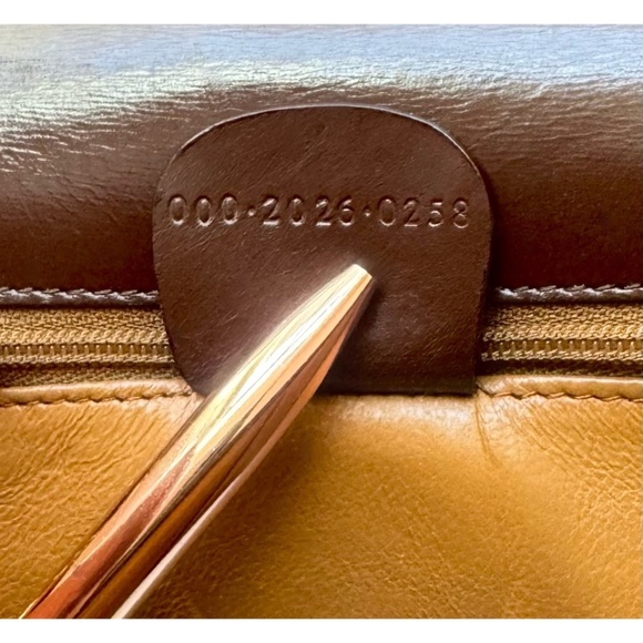 Certified Authentic Vintage Gucci Kelly Lock Key Brown Leather Shoulder Bag, COA - Picture 8 of 12